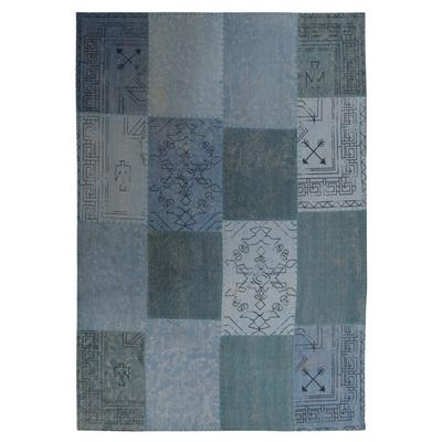 Teppich KAYOOM "Lyrical 210", bunt (multi, blau), B:120cm H:13mm L:170cm, Baumwolle, Teppiche, Teppich, Handgefertigt, hochwertig verarbeitetes Unikat im Antik-Design