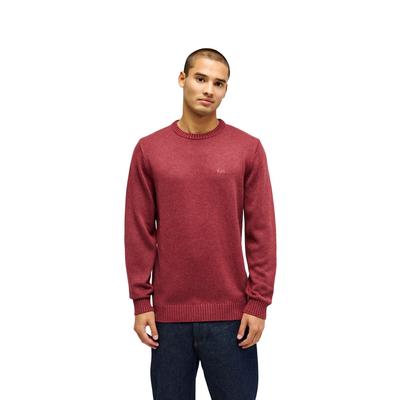 Strickpullover QUIKSILVER "Salt Water", Herren, Gr. M, rot (oxblood rot), Obermaterial: 50% Modacryl, 50% Baumwolle., Pullover Strickpullover