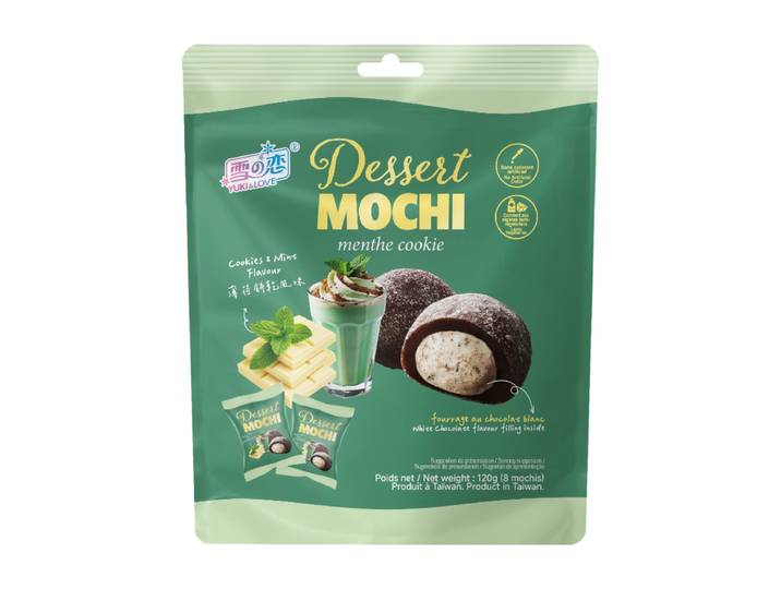 YUKI &amp; LOVE Mochi saveur menthe et chocolat blanc - 120 g