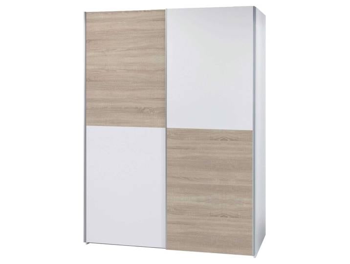 Z2 Schwebetürenschrank 2-türig PULS, Weiß, Holznachbildung