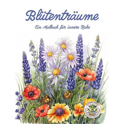 Blütenträume - Ein Malbuch für innere Ruhe, Nonbook von Nanja Holland, Papierfresserchens MTM-Verlag, 978-3-99051-268-5
