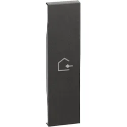 Legrand KG01MHBACK LivingNow 1-mod. Tastenabd. My Home mit Symbol ”Nachhause kommen”, Farbe Black