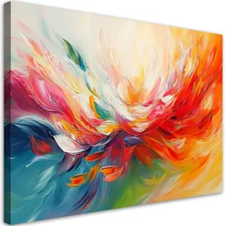 LEINWANDBILD Ausdruck der Farben Abstrakt 90x60cm