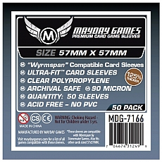 Mayday Games Premium - Schwingenschlag/Wyrmspan kompatibel - Card Sleeves (50 Stück) - ca. 57x57mm - 7166 297118
