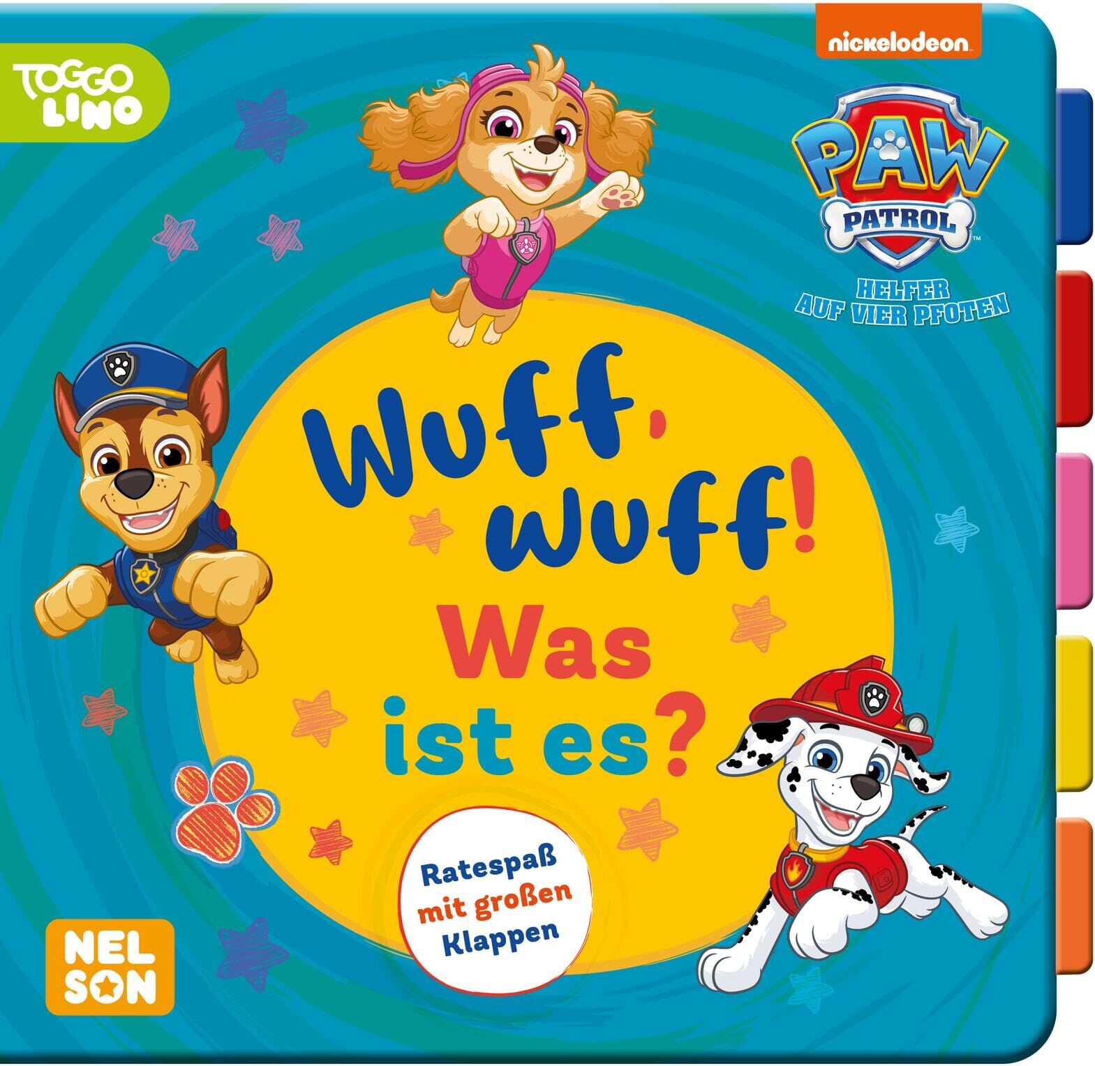 PAW Patrol Pappbilderbuch: Wuff, wuff! Was ist es?: Ratespaß mit großen Klappen Stabiles Buch für kleine PAW-Patrol-Fans zum Suchen und Entdecken ab 3 Jahren - Preis vom 09.10.2026 07:28:09 h