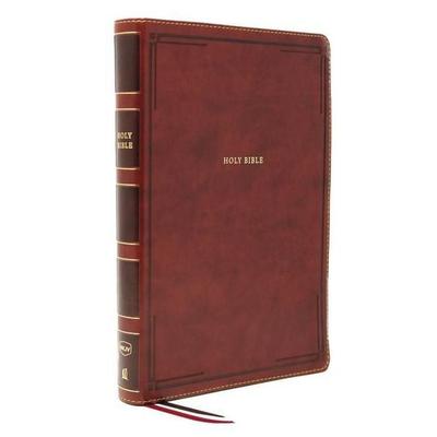 Nkjv, Thinline Bible, Giant Print, Leathersoft, Brown, Red Letter Edition, Comfort Print, Gebundene Ausgabe von Thomas Nelson, Thomas Nelson,