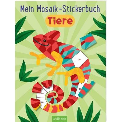 Mein Mosaik-Stickerbuch – Tiere, Taschenbuch von , arsedition, 978-3-8458-7039-7