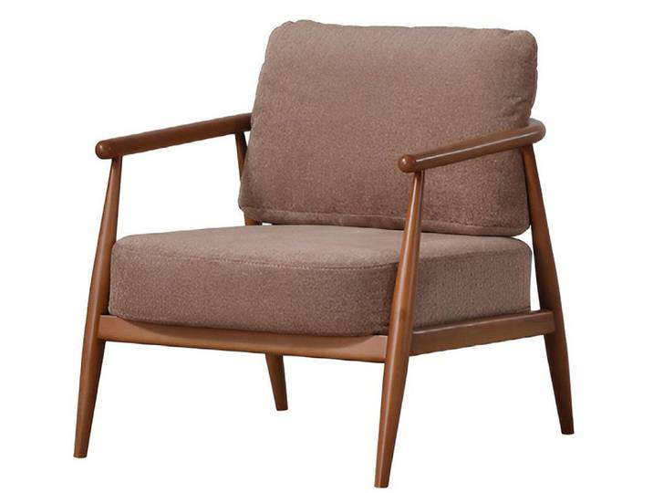 JVmoebel Sessel Sessel Modern Braun Designer-Sessel Komfortabel Stoff Minimalismus (1-St)