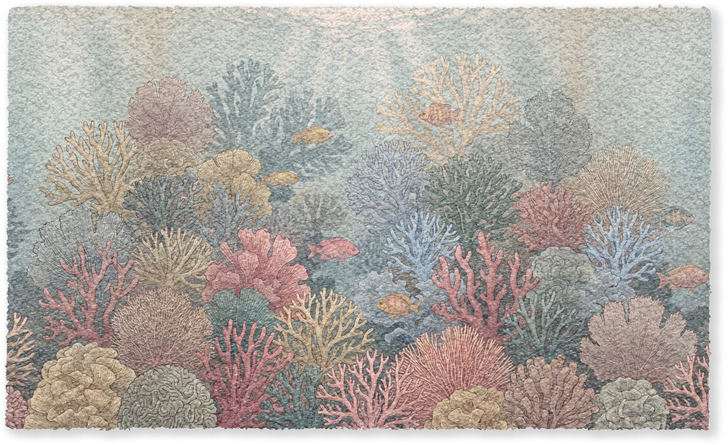 MuchoWow Deurmat Zee Koraal Vis Natuur - B/D: 150 x 90 cm