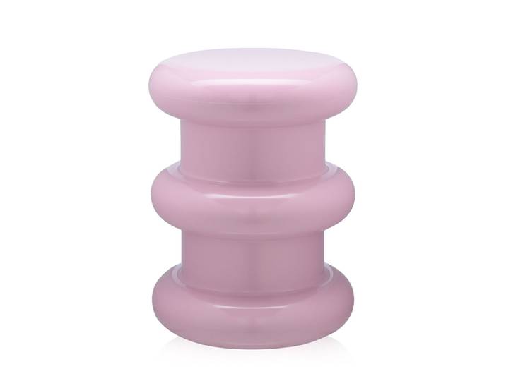 KARTELL tabouret PILASTRO (Rose - Technopolymère thermoplastique coloré dans la masse)