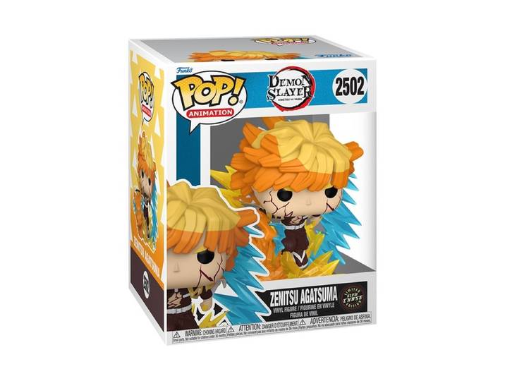 POP Premium: Demon Slayer Infinity Castle- Zenitsu avec chance de chace (Fluorescent)