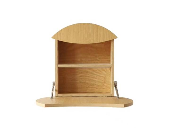 Klappbarer Schminktisch Mit Integrierten Ablageböden, Schminkschreibtisch Wandmontierter Klappbarer Schminktisch Mit Integrierten Ablageböden, Frisiertisch, Gebogene Platte, Platzsparend