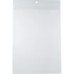 25 Preishüllen Hochformat | A4 | mit Klappe, Weich-PVC, transparent