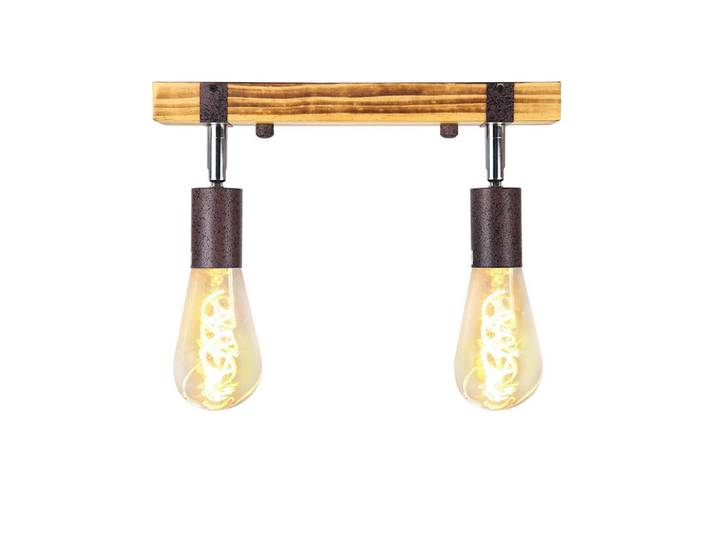 Nettlife Deckenstrahler Dickson 2-flammig 30/6/14.5cm, Eschefarben, Metall, E27, 6x14.5x30 cm, Lampen & Leuchten, Innenbeleuchtung, Spots & Strahler, Deckenspots