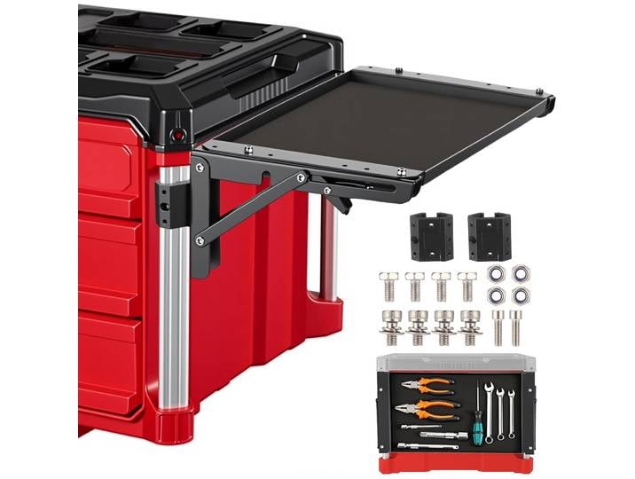 Table magnétique pliable compatible avec la boîte à outils Milwaukee Packout