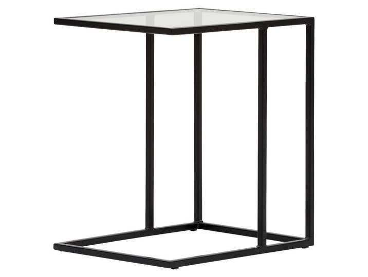 Novel Beistelltisch, Schwarz, Metall, Glas, rechteckig, eckig, 35x46x45 cm, Wohnzimmer, Wohnzimmertische, Beistelltische, Beistelltische Metall