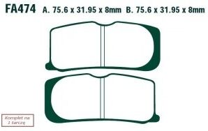 EBC Brakes FA474 Bremsbeläge