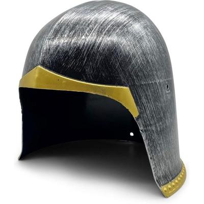 BestSaller 1425 - Kinder-Beckenhaube, Ritterhelm, Kunststoff, Titan/Gold, 21x21,5x21cm