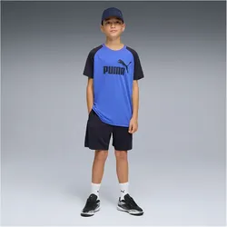 PUMA Essentials No.1 Logo Poly T-Shirt + Shorts Set Jungen 16 - new navy 152