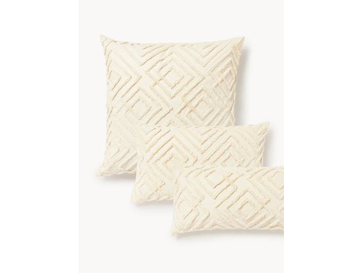 Taie d'oreiller en percale de coton avec motif tufté Phil