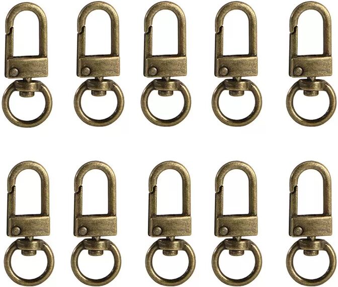 INF Lot de 10 crochets de fermeture - Qualité supérieure Bronze
