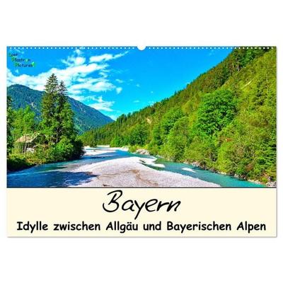 Bayern - Idylle zwischen Allgäu und Bayerischen Alpen (Wandkalender 2026 DIN A2 quer), CALVENDO Monatskalender