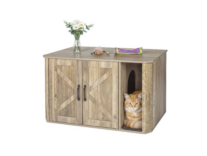 Relaxdays Katzenschrank für Katzenklo