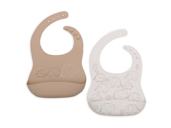 Silikon Lätzchen Elephant Tales 2er Pack