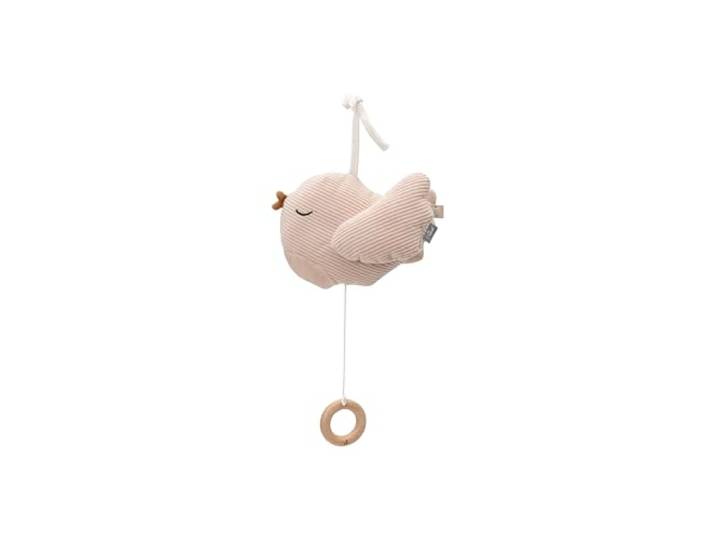 Jollein Muziekdoos baby - Lovely Birds - Stoffen muziekhanger - voor meisjes en jongens - baby muziekspeelgoed