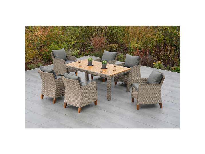 Gartentisch ausziehbar Metall/Kunststoff L 180-240 cm