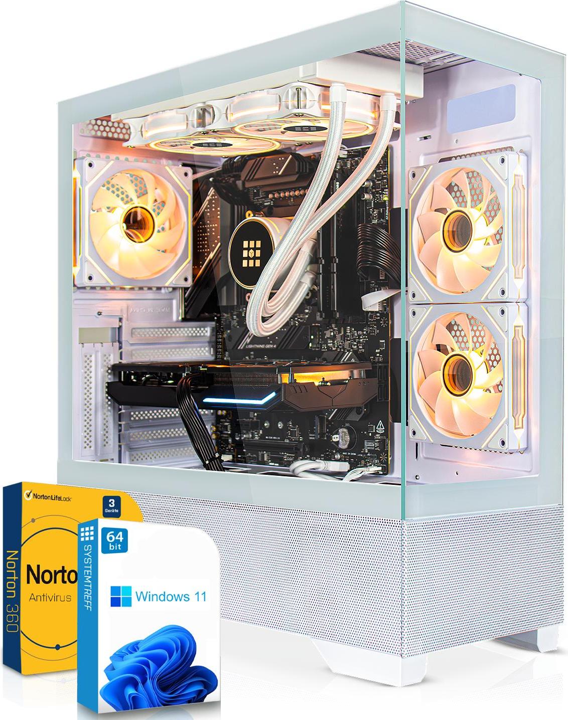 SYSTEMTREFF High-End Gamer Rechner - Core i7-13700KF - AMD Radeon RX 9070 XT 16GB - 32GB DDR5 - 1TB NVMe - Windows 11 Pro - Desktop PC