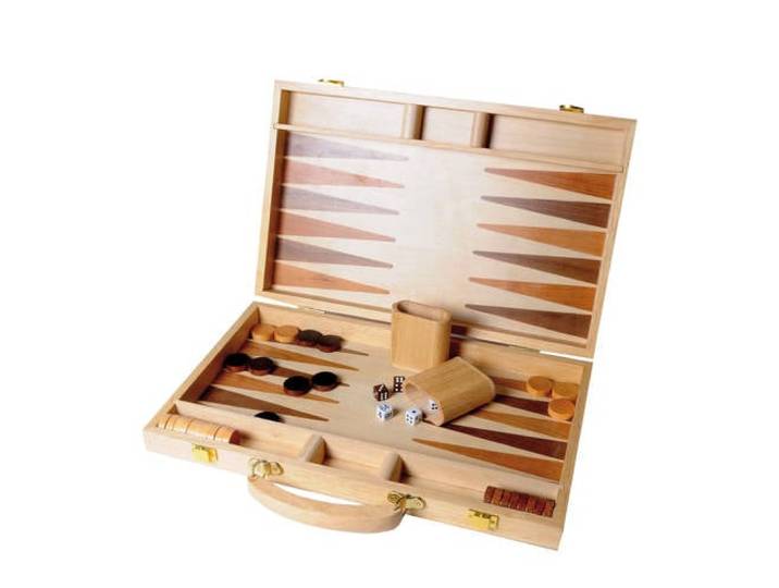Buffalo Backgammon ingelegd hout 38,1 cm