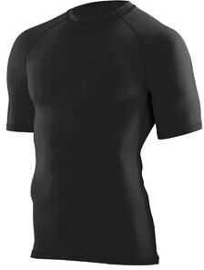 Augusta Sportswear AG2600 Athletic Hyperform Compression Top in Black size 2XL   Polyester Blend 2600