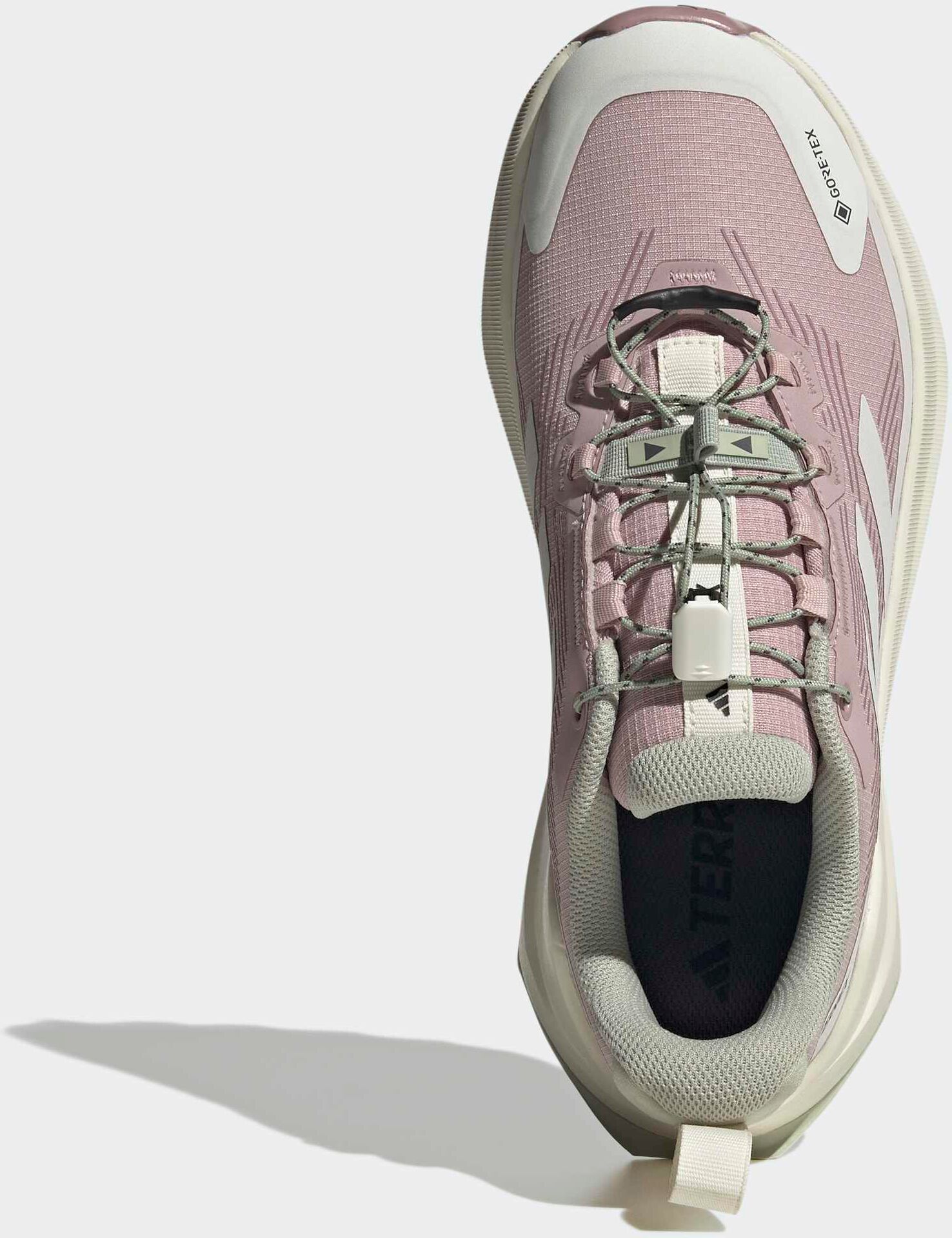 Wanderschuh ADIDAS TERREX "TRAILMAKER 2 GORE-TEX SPEED LACE", Damen, Gr. 41, rosa (dual lila, grau one, sanftes weiß), Synthetik, Textil, Schuhe Wanderschuh dual lila, grau one, sanftes weiß 41