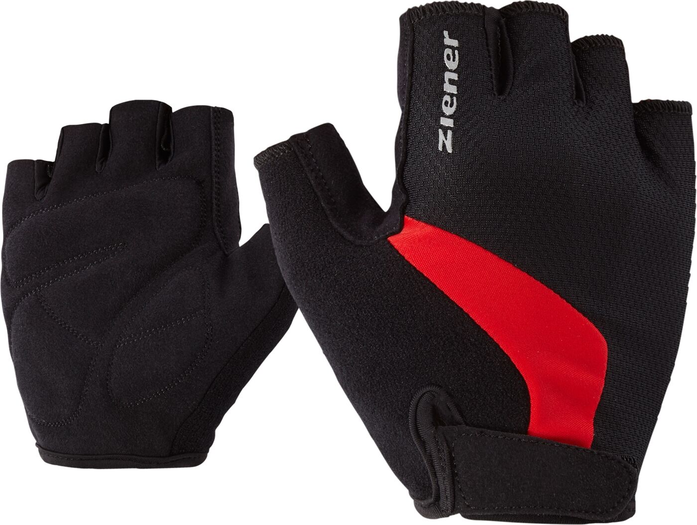 Fahrradhandschuhe ZIENER "CRIDO-Z", Herren, Gr. 7, rot, Materialmix, Handschuhe Fahrradhandschuhe rot 7