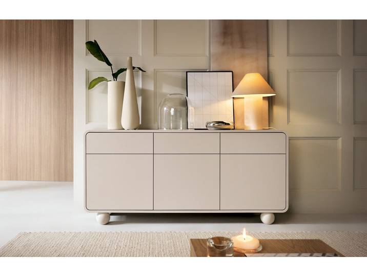 Designer Kommode Layla 160 cm - Beige - Luxusbetten24