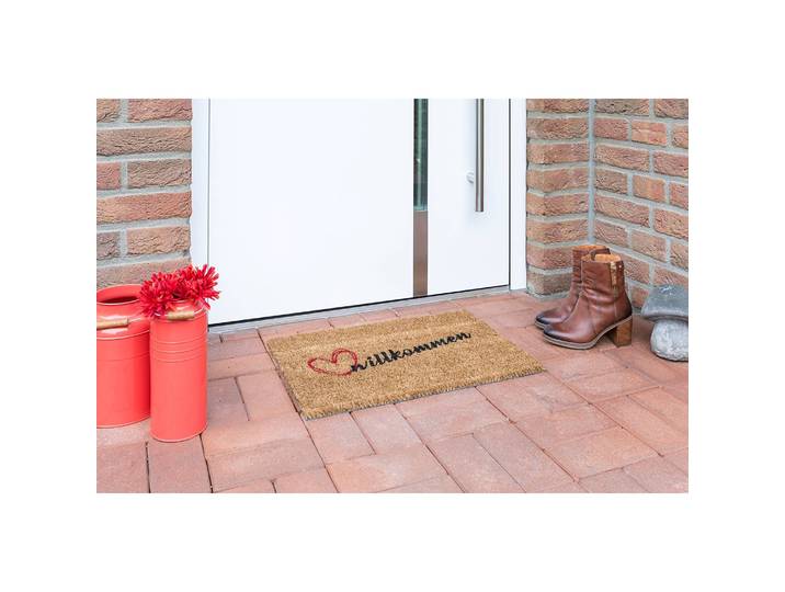 Fußmatte Kokos I 40 x 60cm Rot/Braun
