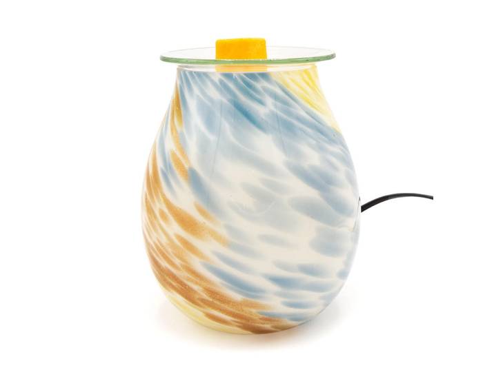 Duftlampe Weiß elektrisch Porzellan, Keramik, 16x20.5x16 cm, Dekoration, Raumdüfte