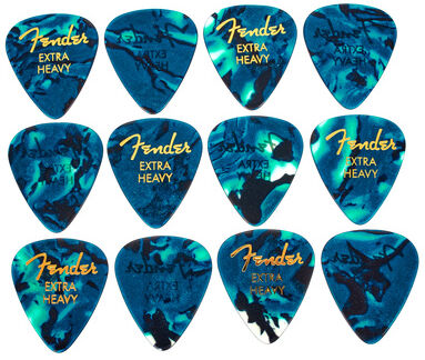 Fender Ocean Turq Pick Extra Heavy Ocean Turquoise