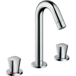 3-Loch Waschtischmischer Hansgrohe Logis Ausladung 109 mm chrom