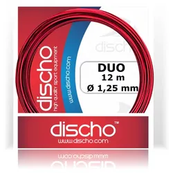Tennissaite - DISCHO - DUO RED (Supersoft) - 12 m 1,30 mm