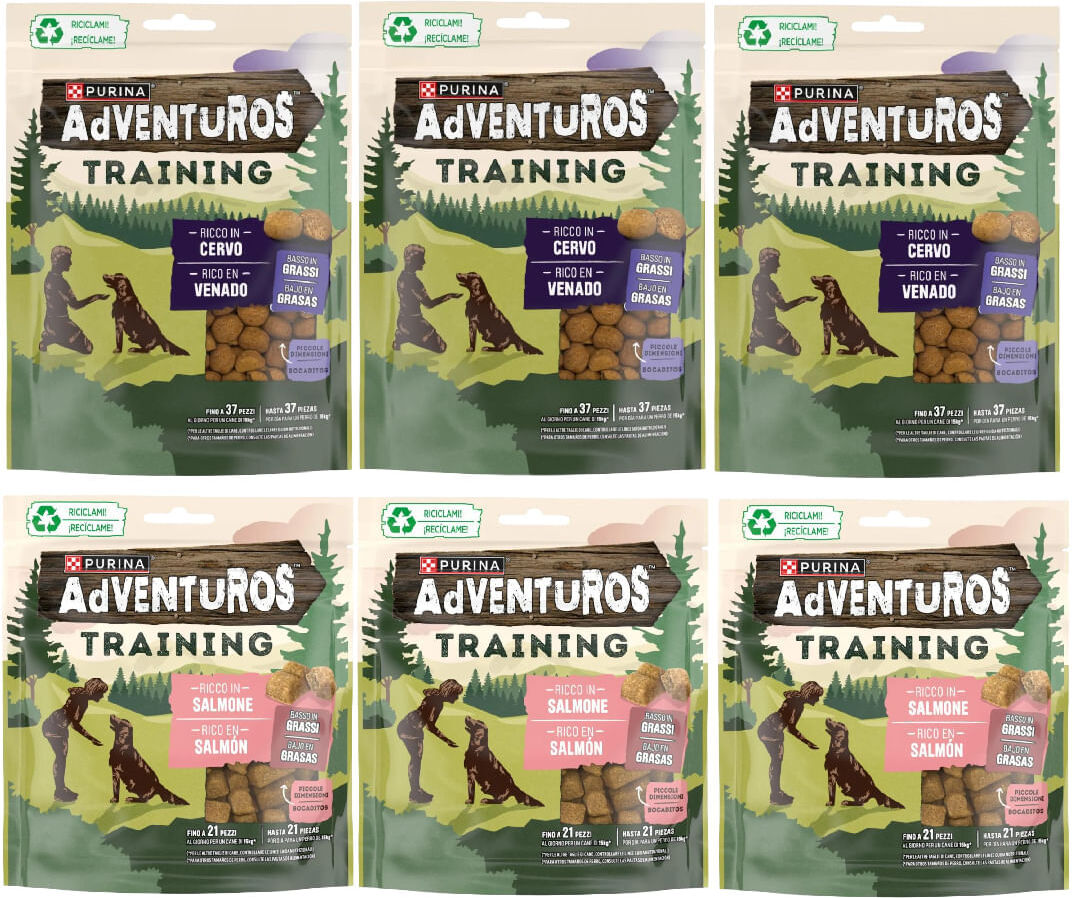 Set Prova Multigusto 6x115G Purina Snack Dog Adventuros Training MIX MULTIGUSTO