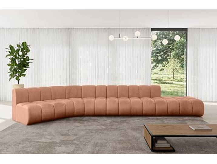 ALTDECOR Ecksofa in L-Form Brilo-L2 471x174x70 - Apricot