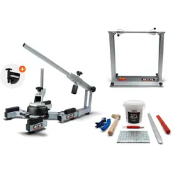 BTR Reifenmontiergerät EVOX PRO® mit Wuchtbock und Starterpaket Silber BTR Wuchtbock Paste