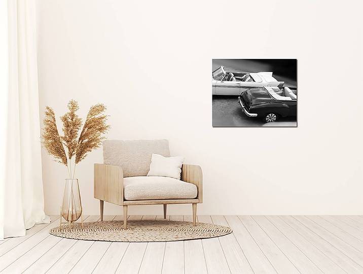 Tableau métallique Parked Convertibles Matériau : Métal Surface en métal : Laqué Type de métal : Aluminium Multicolore 40 x 50cm
