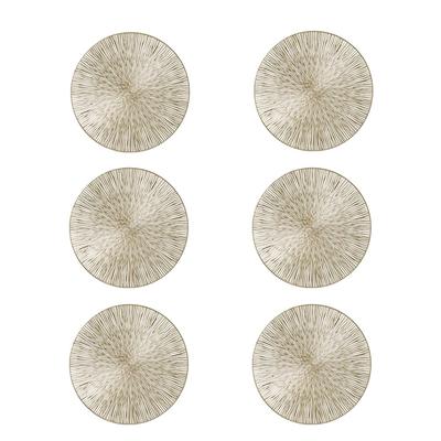 Platzset ZELLER PRESENT, gold, Ø:38cm, Platzsets, feierlichen Look