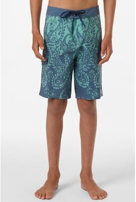O'Neill s Lineup 16"" Board Shorts in Green, Size 22, Elastane/Polyester"