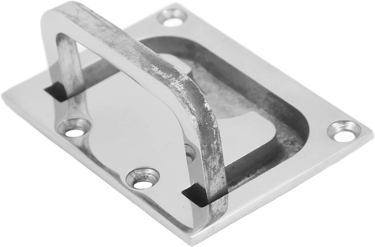 Zilverkleurige RVS Trekringen - Laden Grepen voor Meubels - 8 x 1 cm