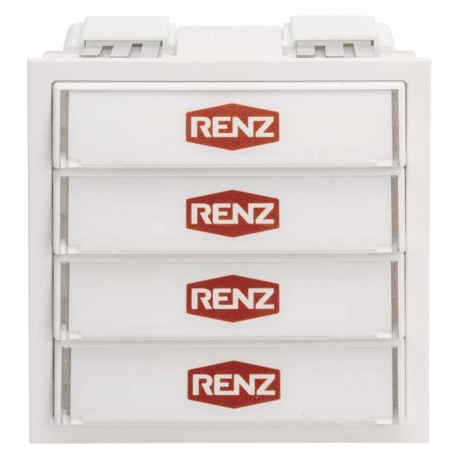 Renz Tastenmodul 97-9-85272 4 Taster weiss (alt: 97-9-85100) (97-9-85272.9016)