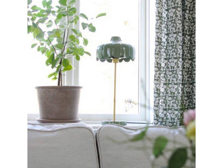 PR Home Tischlampe Wells, grün, für Wohn- / Esszimmer, Metall